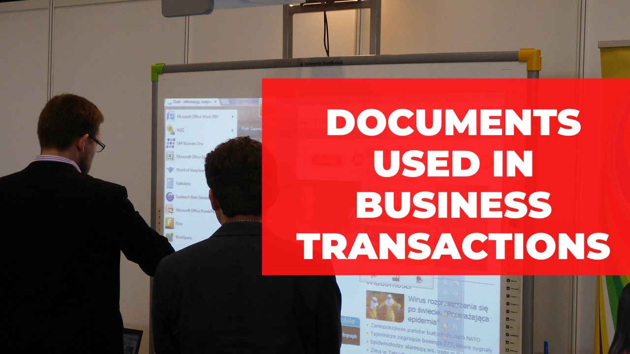 Documents used in business transactions
