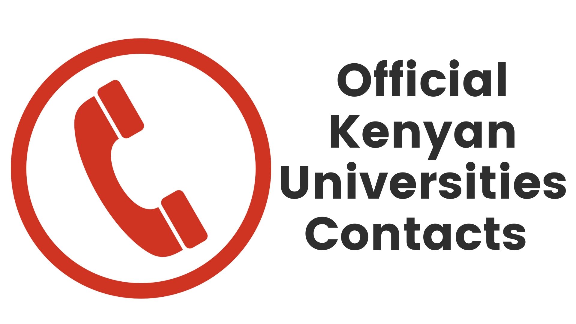 Official university Telephone contacts in Kenya