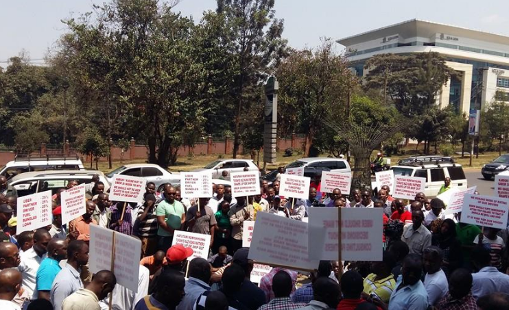 uber drivers in kenya strike protest