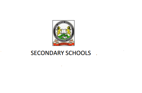 Nyeri County and Sub County secondary schools: High Schools