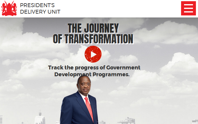 Uhuru Kenyatta Jubilee government website showcase delivery projects and untold stories