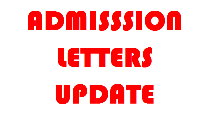 KUCCPS 2017 Intake admission letters