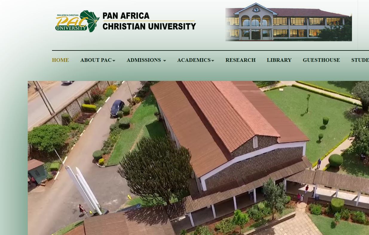 pan africa christian university admission letter