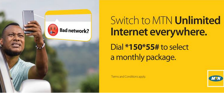 MTN Uganda Unlimited Internet packages, How to Buy, activate and price/charges