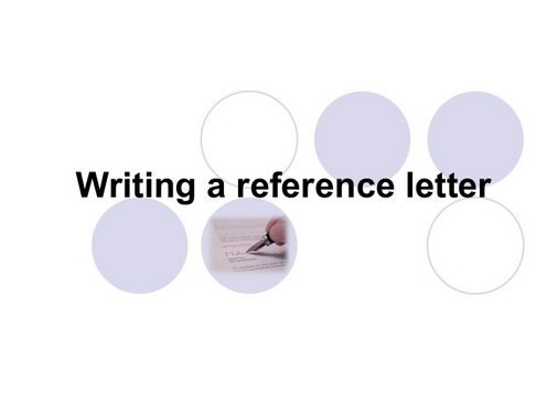 how to write a reference letter, sample and getting from professor, lecturer