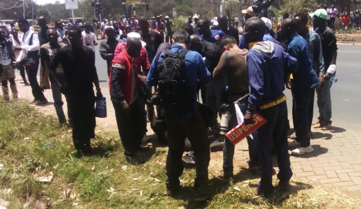 Motorist Ploughs Through Anti-IEBC Demonstrators, Kills One