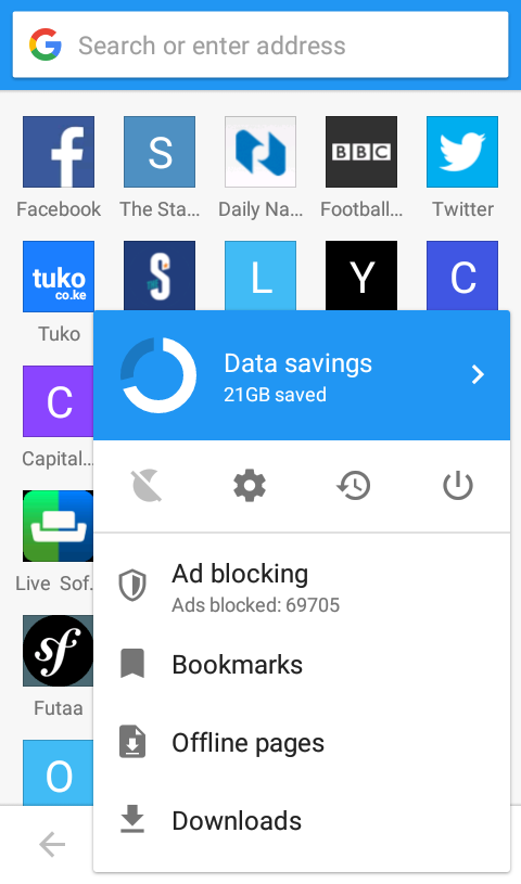 How to Stop Lockscreen, Status Bar Notifications and Start Page News on Opera Mini (Android)