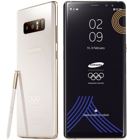 Samsung To Gift Athletes with 2018 Winter Olympics-Themed Galaxy Note 8