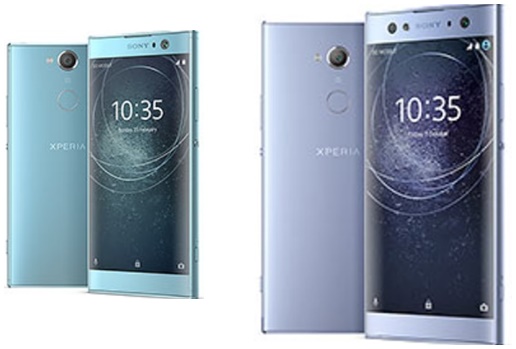 The Xperia XA2 and the XA2 Ultra smartphones showcased at CES 2018