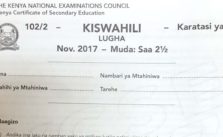 A guide on how pass kiswahili kcse exams and sample past paper, pdf can be downloaded online, kidato cha