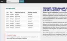 TSC TPAD Teachers appraisal online form filling, submission, registration
