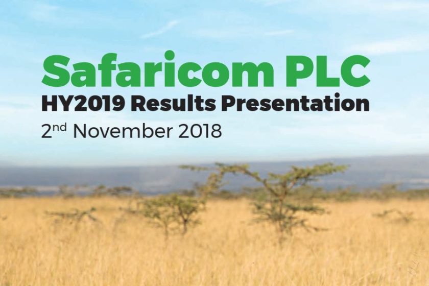 Get Safaricom Half Year Results for Financial 2018, 2019 (Net income Summary) and full pdf