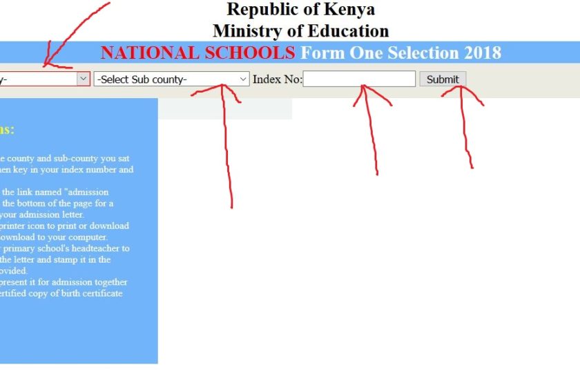 How to Download 2023 Form One Admission Letters (calling forms)