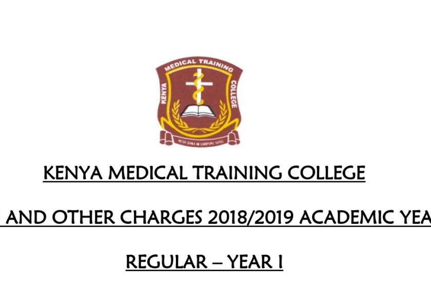 An update on 2019 KMTC fee structure for regular (government) and self sponsored (private) students