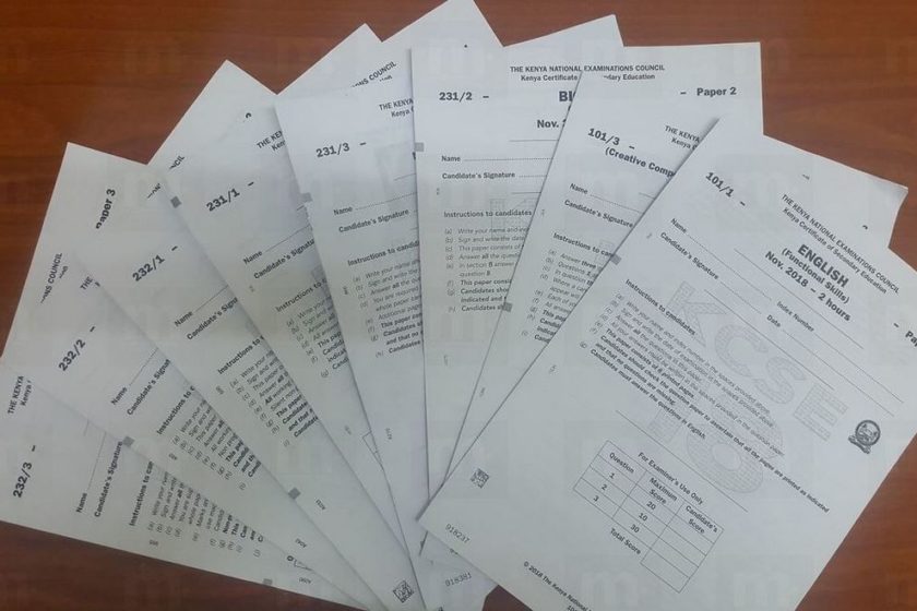 KCSE Past Papers for 2018, Download online pdf for Revision with Answers, marking schemes