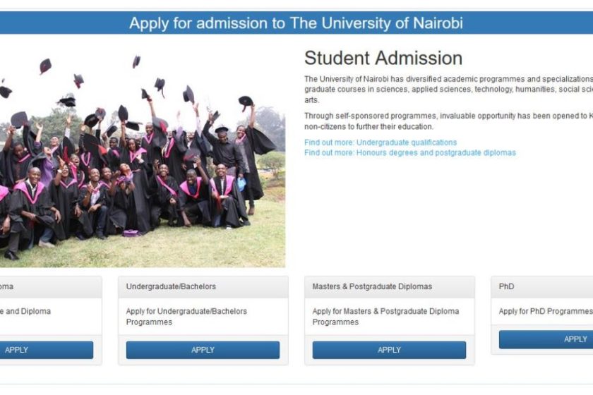 University of Nairobi 2019 Intakes for January April, May and September for admission letters