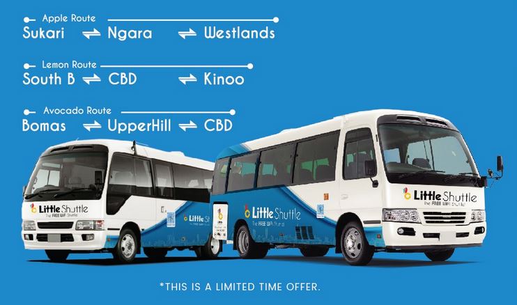 A guide on how to book Little shuttle bus seat in kenya and bus stages or Pickup locations in Nairobi