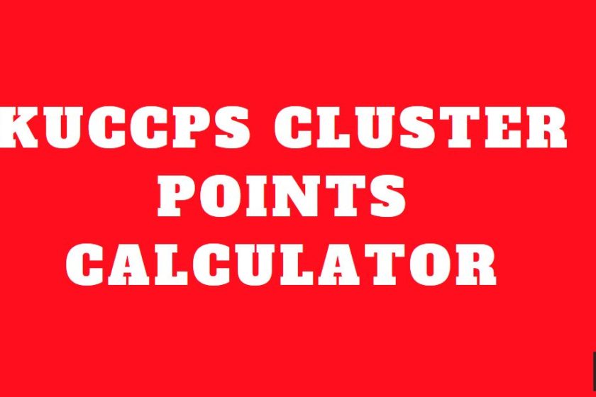 kuccps cluster point calculator and kuccps cluster point calculator