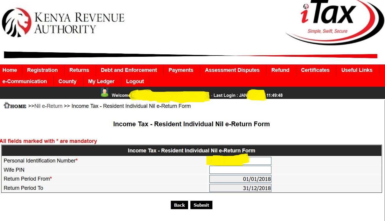 How Students should file KRA Tax Returns (Nil Filing, 2024