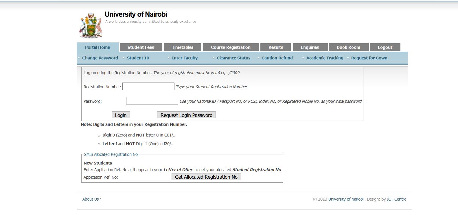 application letter for university of nairobi