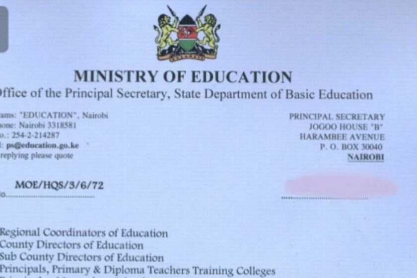 When schools be closing for first term 2019 in Kenya, ministry of education dates