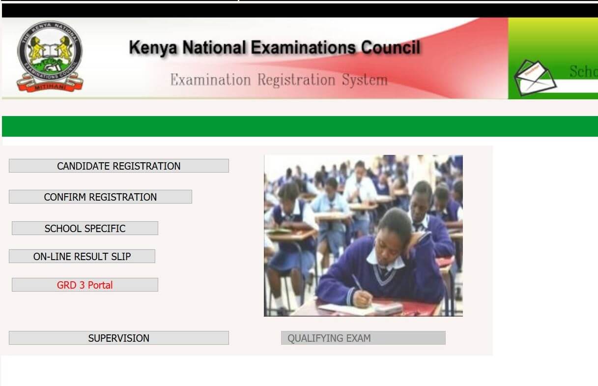 KNEC Portal Website links for access and Exam Registration Guide