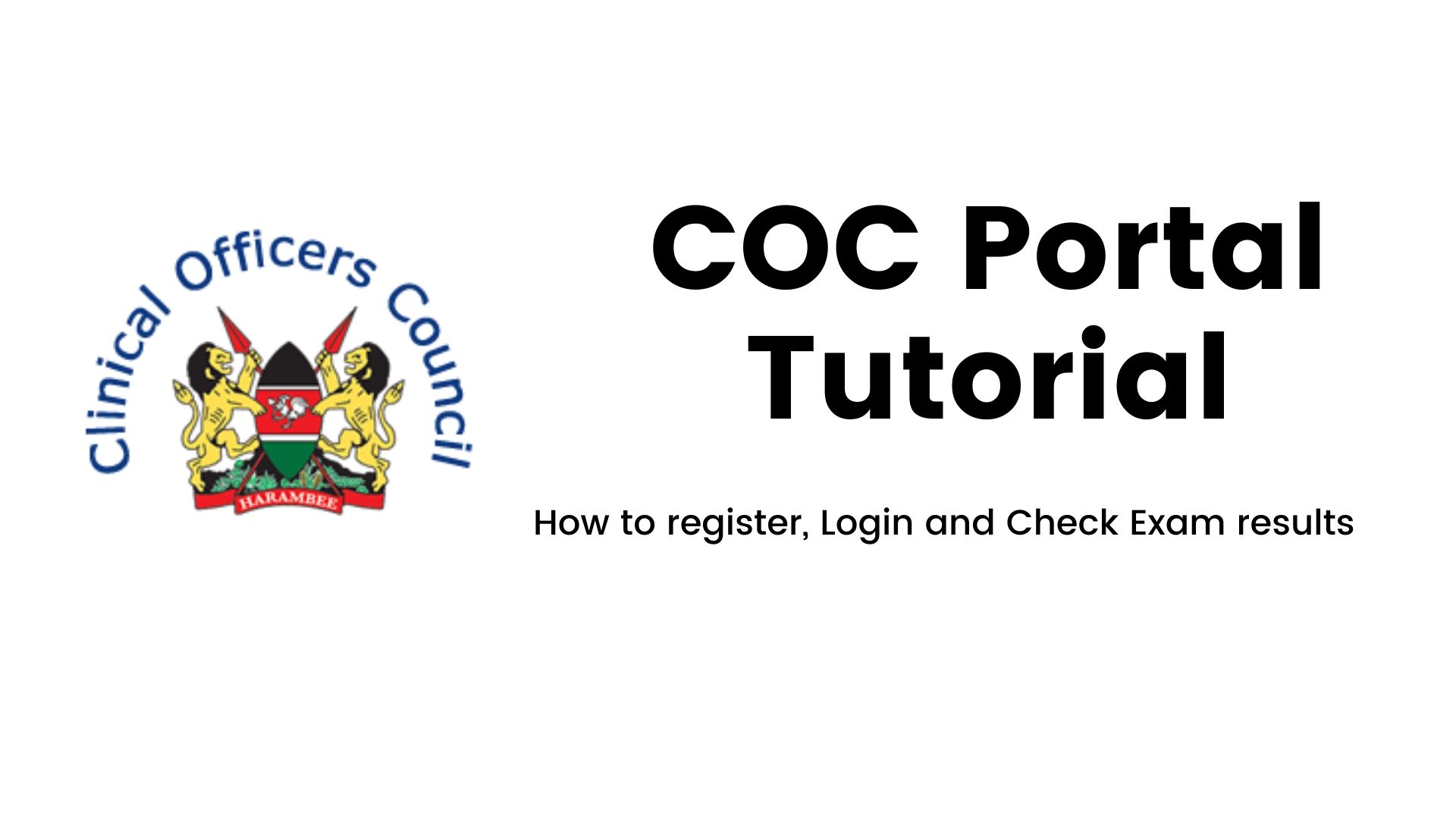 COC Portal website: Registration and Exam Results checking
