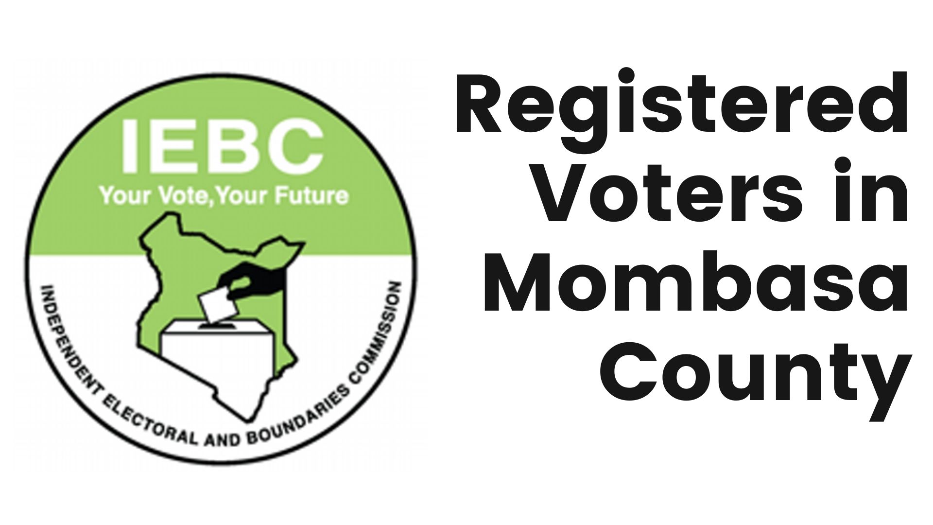 IEBC Number of registered voters in Mombasa County