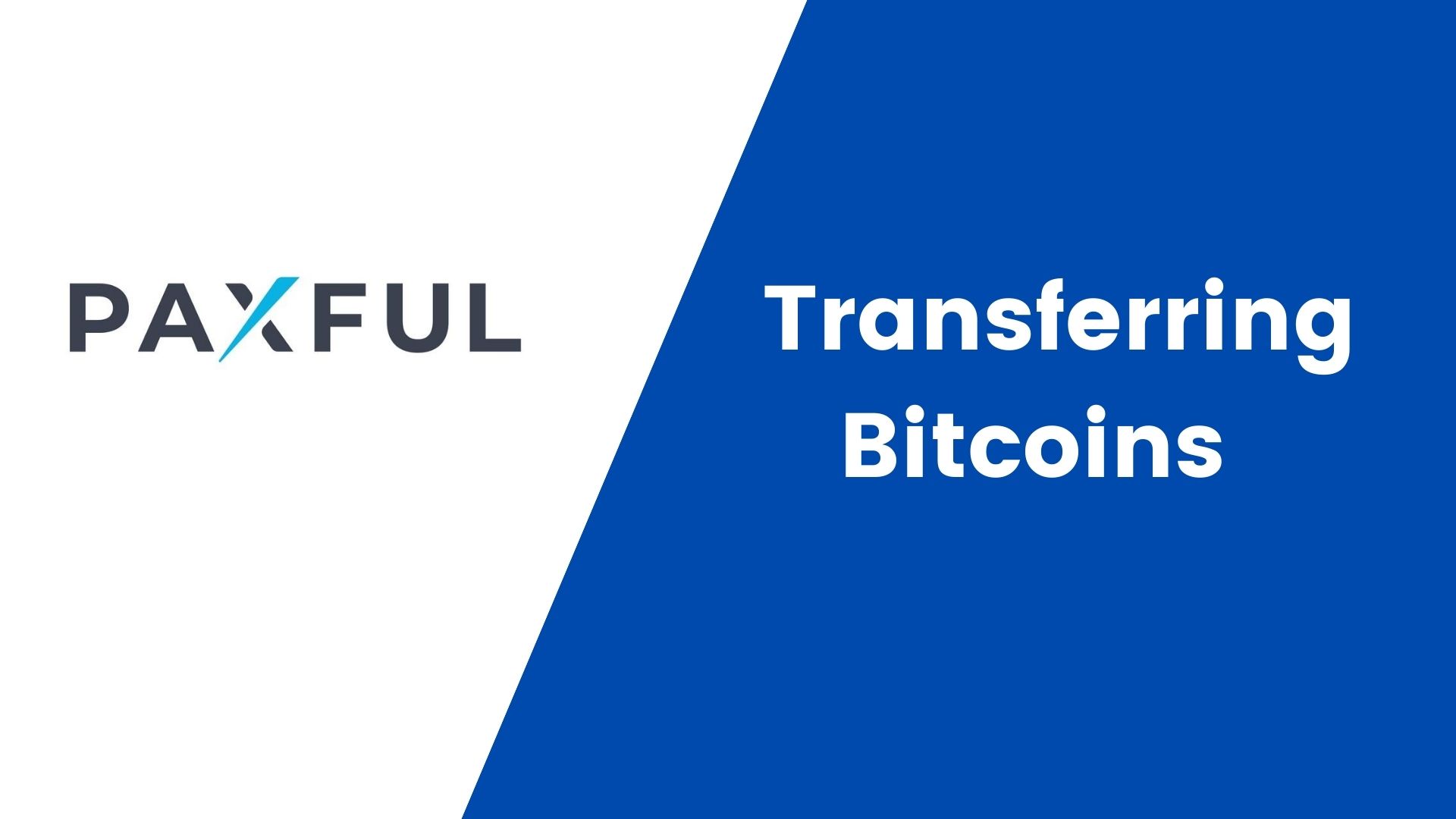 Transferring Bitcoins from Paxful to localbitcoins