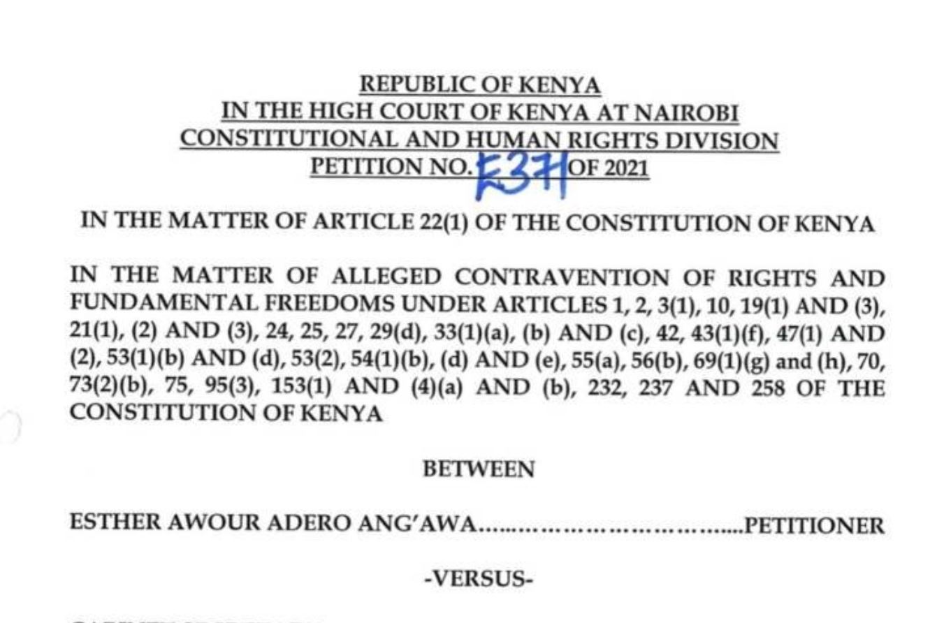 CBC court case in kenya, petitioner ruling prayer