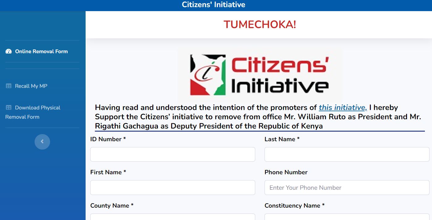 Tumechoka initiative website launched to collect signatures