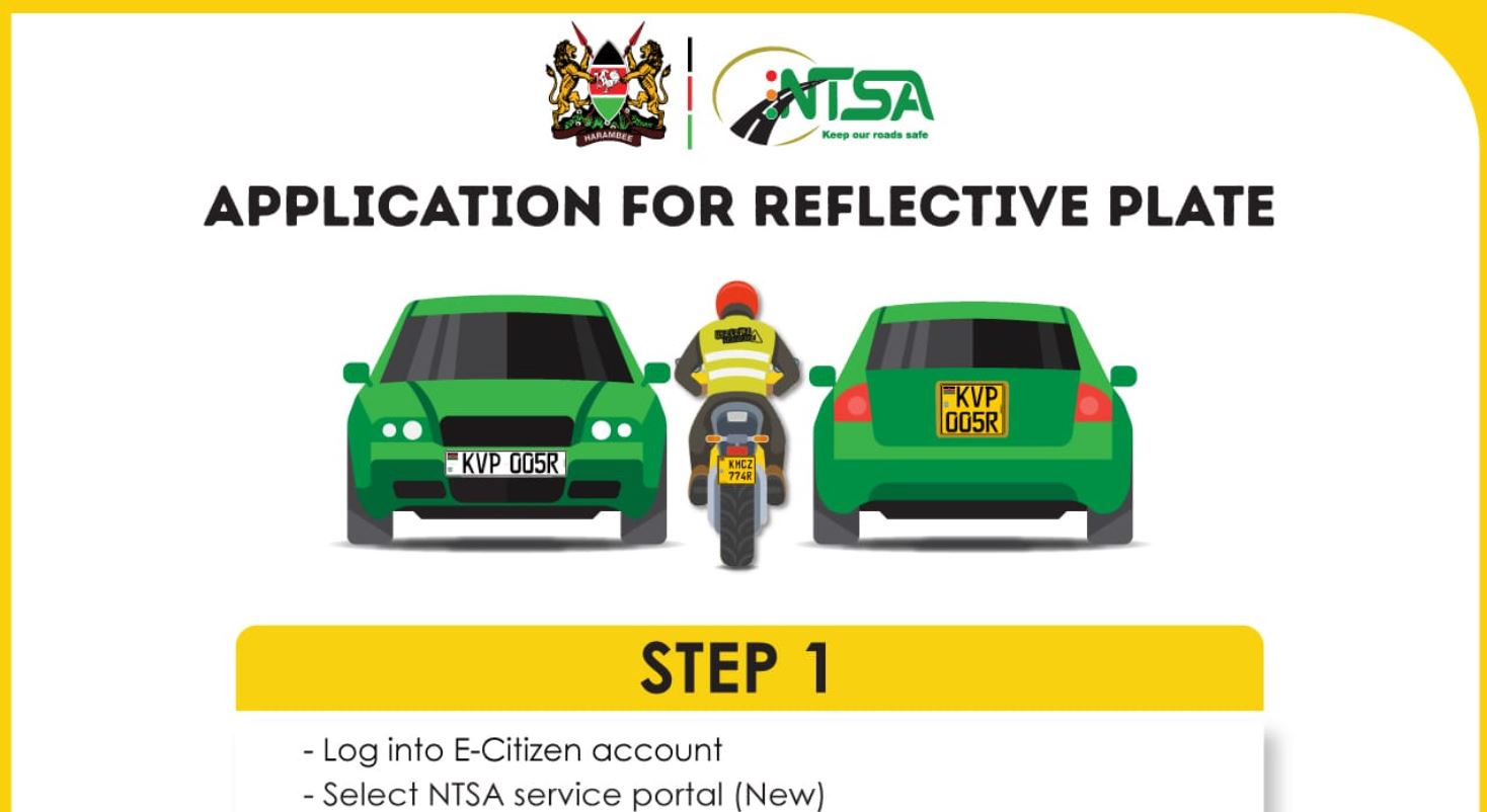 How to Apply for NTSA New Number Plates through eCitizen